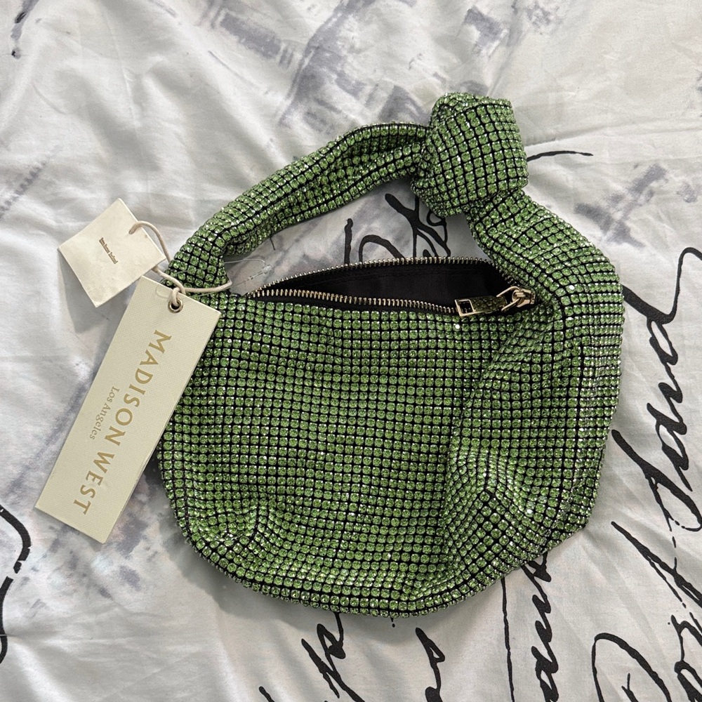Madison West Sparkling Green Shoulder Bag